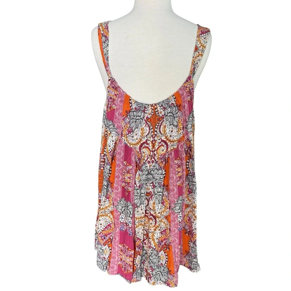 Free People Intimately Women Size Small Tunic Top Paisley Count Me In Bohemian